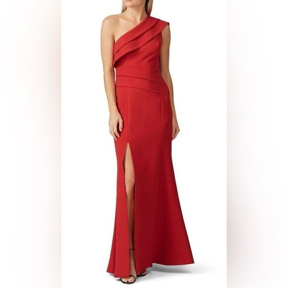 C/MEO COLLECTIVE Fragment Gown Red Womens - Picture 4 of 12